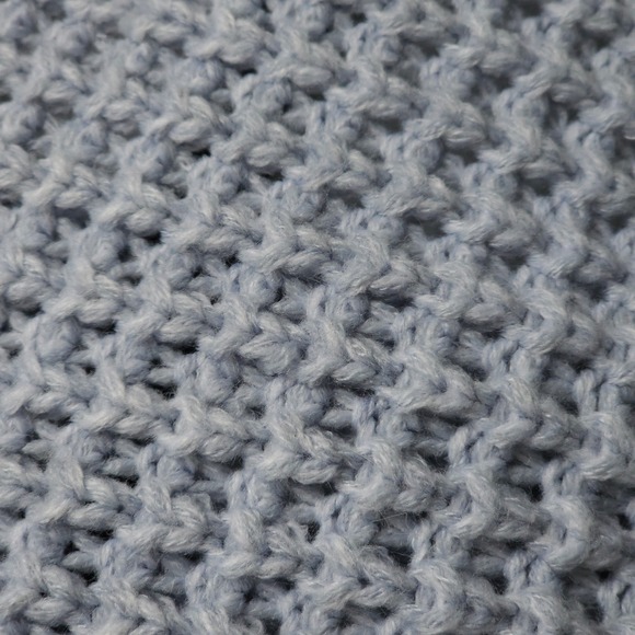 John + Jenn Chunky Knit S Cardigan Blue Cozy Oversized Lagenlook Boho Minimalist - Picture 14 of 16